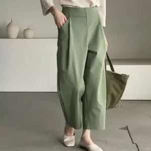 와칸다 여자 여성용 팬츠 오피스룩 가을슬랙스 9부 KKE3