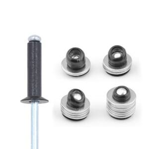 라운드 헤드 네일 장식 팝 리벳 50개 M5x8 10 12 14 16 20 2530 5mm 블랙 알루미늄 블라인드