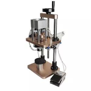 화장품 캡핑기 향수 뚜껑 실링기 밀봉 액체병 씰링 원형캡 포장기계 병마개