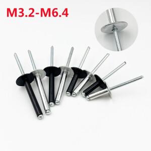 알루미늄 대형 플랜지 팝 오픈 할로우 블라인드 리벳  풀 캡 엔드 플랫 라운드 헤드 브리벳