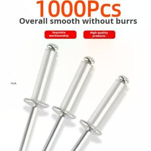 1000피스 M3 M3.2  알루미늄 Mushroon 헤드 브레이크 맨드릴 블라인드 리벳 가구 자동차 항공기 GB12618 용