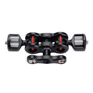 카메라 외장 모니터 거치대어댑터 암 마운트 다기능 듀얼 볼 헤드 핫슈 카메라 액세서리