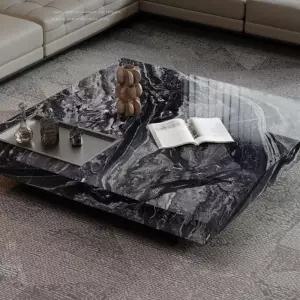 대리석 암석 거실 정사각형 전원주택 좌식테이블 낮은테이블