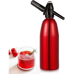 소다 사이펀 1L 탄산수 제조기 가정용 바 칵 커피 차용 알루미늄 휴대용 셀처 머신 8g CO2 카트리지 사용 포함되지 않음