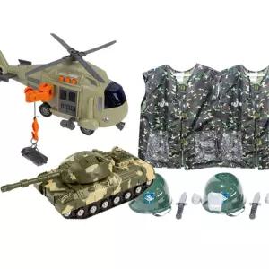 어린이집 군인옷 모자 헬기 탱크장난감세트 직업체험 연극