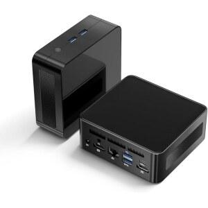 goodtico 미니 PC 라이젠 5 3550H(Beats N150/N100/N97), 16GB DDR4 RAM 512GB NVME SSD, 타입 c/트리플 디스플레이/기가비트