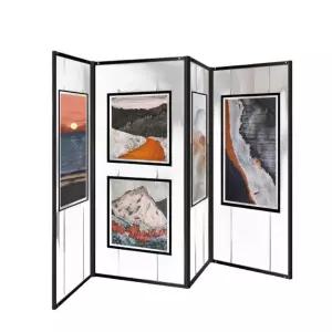 전시회그림 그림 접이식 교구 전시회 미술 작품걸이 0.6mx1.6m 거치대 전시 사생대회