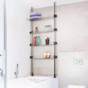 욕조위선반 대건통상욕조위 설치용 스텐욕실선반 600-4단