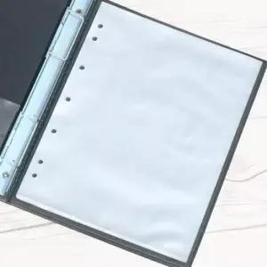 클리어파일속지 청운 다공 바인더 비닐 속지 1팩(100매) A5