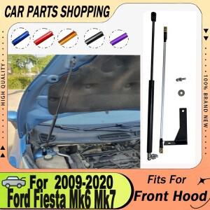 포드 호환 피에스타 Mk6 Mk7 2009- 프론트 후드 보닛 용 카본 파이버 가스 스프링 리프트 서포트 쇼크 댐퍼