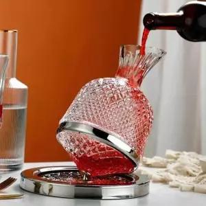 미니홈바 와인 디캔터 자동스월링 크리스탈디켄터 와인용품