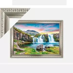 풍경 1000피스퍼즐 노을진 폭포풍경+댄디실버 액자세트