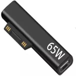 65W USB C to Microsoft Surface Charger 어댑터 오리지널 Pro 9 8 7+ 7 6 5 4 3 X 1796 1800 전원 공급용