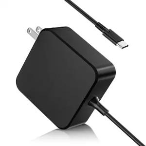 65W USB C Surface Pro 충전기 Microsoft Type 고속 11 10 9 8 7+ 7 X 태블릿 및 노트북 충전기와