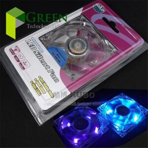 컴퓨터 케이스 선풍기 쿨러 마스터 8025 무소음 LED 냉각 3 핀 80mm 80x80x25mm 12V 0.2A