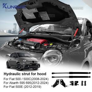 피아트 호환 500/500C 2008-2024/ 500E 2012-/ 아바스 595 695 2012 프론트 보닛 가스 스트럿 후드 리프트