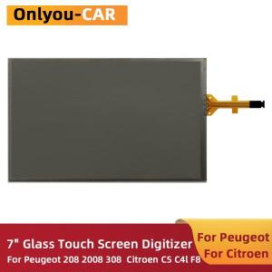 푸조 호환 208 308 시트로엥 호환 C5 C4l F8 차량용 CD GPS 네비게이션 라디오 디지타이저 패널용 새 7인치