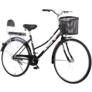 여성자전거 바구니 상품 클래식자전거4 아 마자전거 출근 마트 24 올블랙 내부