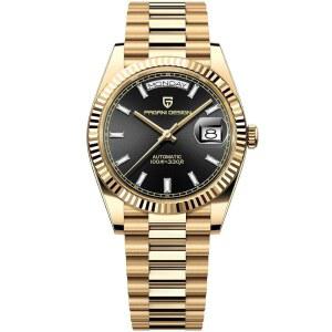 [미국배송] LACZ 덴튼 파가니 디자인 DD36 남성용 고급 자동 시계 남성 AR 사파이어 유리 기계식 손목시계 10바 ST16 무브트