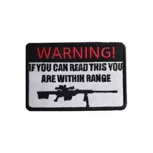 찍찍이 밀리터리 패치 와펜 WARNING OVs2+7taX