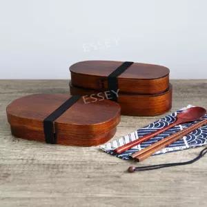 일본식 과일 도시락 벤또 소풍 찬합 샐러드 초밥 나무도시락