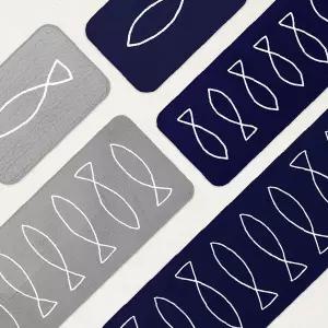 물고기패턴 순면 소파러그 퀼팅매트 거실용 안방 의자깔개 면소재 홈데코 내추럴