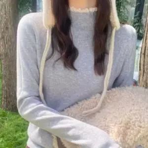 [라일리여성의류] Rly 여성 레이스 반폴라 니트 부드러운 목폴라 반목