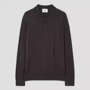 [롯데백화점]갤럭시라이프스타일 2026 *사은양말증정* [LIMITED] 실크 블렌디드 폴로 스웨터 - 브라운 GC61