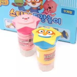 뽀로로 스티커도장놀이 완구 비식품 1타 9개입찍기 캐릭터스템프 찍기