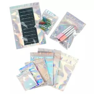 홀로그램 다용도 지퍼백 소분 포장파우치 8.5x13 100P비닐 봉투 선물지 답례품 간식 쇼핑