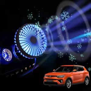 베리뉴티볼리 차량용 송풍구 호환 선풍기 시즌3자동팬 카풍기 트럭 화물 용선 카팬 자동용 차선 서큘레이터