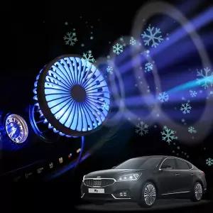 더뉴K7 차량용 송풍구 호환 선풍기 시즌3용서큘레이터 카팬 용선풍기 무드등 각도조절 구용 구선풍기 용써