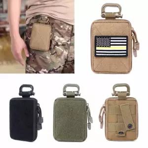 밀리터리 EDC 도구 D링 허리 미니 파우치 가방