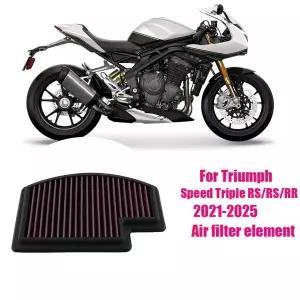 바이크 오토바이 공기 흡입 필터 클리너 트라이엄프 스피드 트리플 1200 RR/RS T2205748 용 고유량 부직포