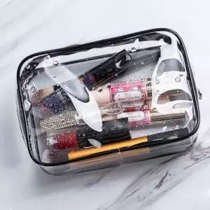 투명파우치가방 대형화장품파우치 세면백 대