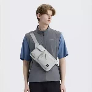 [내셔널지오그래픽]N265ACR630 라이트 와이드 크로스백 L/GREY