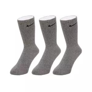 [나이키] 그레이 양말 3P 세트 남녀공용 크루 롱삭스 발목양말 중목 SX7664-064