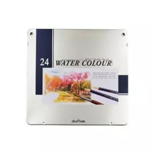 문화 수채 색연필 24칼라 팬시 전문가용 문구용 세트 샤프식