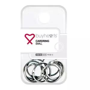 판교)실버카드링(CD소-1200 24mm)-갑(10개입)단어장만들기 셀프제본 제본 수첩만들기 카드 연결 키부자재