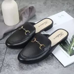 여성신발 단화 여자 클래식 버클 블로퍼