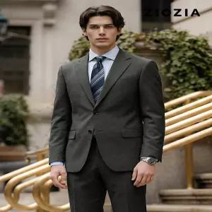 [지오지아]미라클 잔체크 다크카키 정장자켓 (ABE2SB1206_DKH)