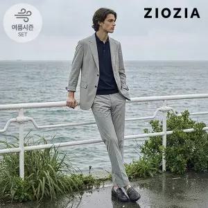 [지오지아] 라이트그레이 캐주얼 셋업 수트 (AAE2KG1604_AAE2PP1604_LGR)