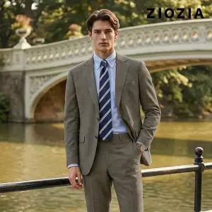 [지오지아] 미라클 잔체크 다크베이지 정장자켓 (ABE2SB1206_DBE)