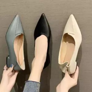 여성 스틸레토 캐주얼 블로퍼 플랫슈즈 플랫 슈즈 여성플랫슈즈