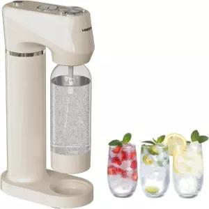 가정용 스파클링 워터 메이커 탄산음료 스트리밍 BPA 프리 병 2개(1L + 0.5L) 탄산수 셀처 머신 스크류 인