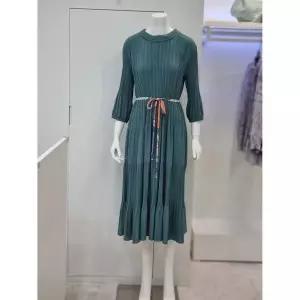 [하프클럽/벨리시앙]벨리시앙 세이브존04 둥근카라 플리츠 원피스 OP2309