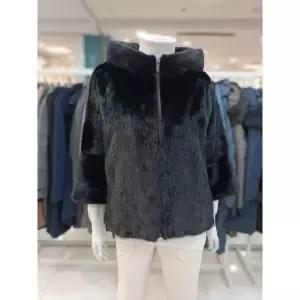 [하프클럽/아르테]아르테 세이브존07 블랙라벨카라 밍크 코트 DQDCFJ710