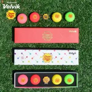 볼빅 츄파춥스 골프공 4구 볼마커세트