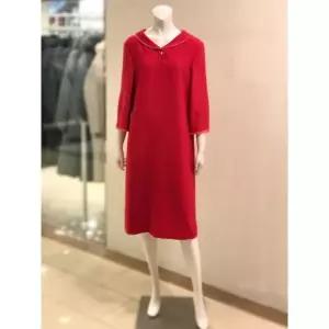 [하프클럽/벨리시앙]벨리시앙 세이브존01 쉬폰 배색 오픈 칼라 원피스(2color) OP4101