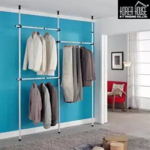 [생활] 폴 3단 KT 행거 일반형 25mm 정리 옷걸이 수납